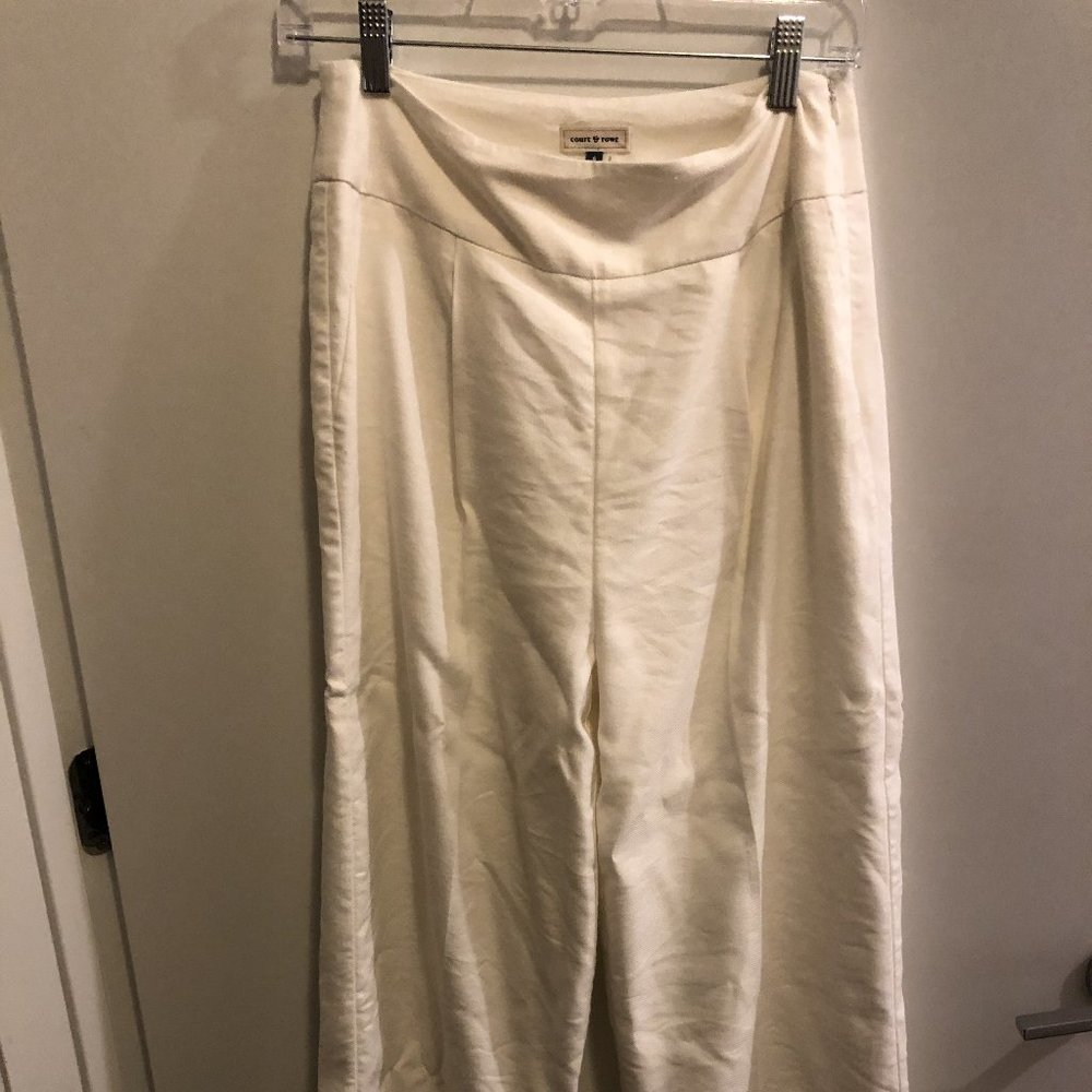 Court & Rowe Linen Blend Wide Leg Pants